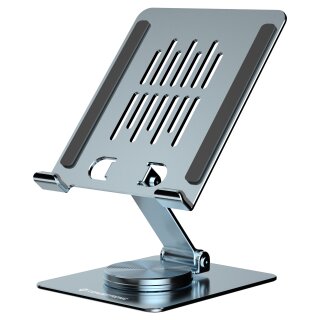 CONCEPTRONIC Tablet Halterung 360°/drehbar/höhenverst. grau