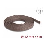 Geflechtschlauch nagerfest dehnbar 5 m x 12 mm braun