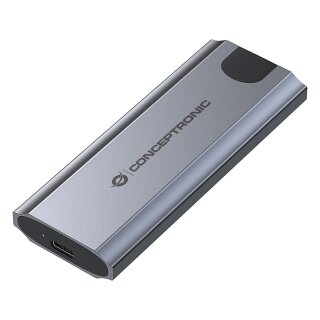 CONCEPTRONIC SSD Gehäuse M-Key M.2->M/B+M-Key/USB-C3.2 gr