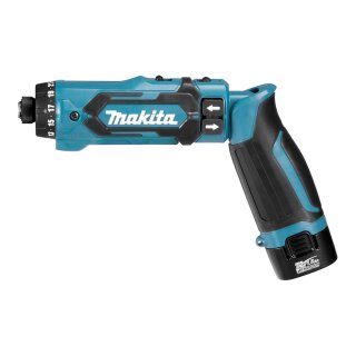Akku-Knickschrauber DF012DSE, 7,2Volt (blau/schwarz, 2x Li-Ionen Akku 1,5Ah, Koffer)