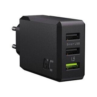 Green Cell Charger 30W 3-Port USB3.0 Schwarz