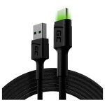 Green Cell USB-C > USB-A 2.0 (ST-ST) 2m Ladekabel LED...