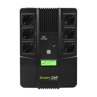 Green Cell AiO 800VA 480W Überspannungsschutz 230V Black