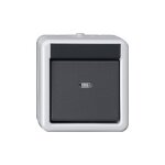 GIRA 515130 Taster BA 1fach 1 Punkt WG AP Grau