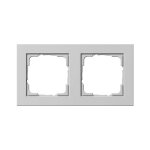 GIRA 021237 Abdeckrahmen 2f Gira E2 Grau m