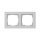 GIRA 021237 Abdeckrahmen 2f Gira E2 Grau m