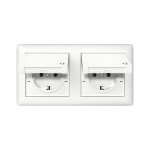 GIRA 415803 SCHUKO KD + Set IP44 + Rahmen 2f Standard 55...