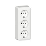 GIRA 478913 3f-SCHUKO-Steckdose + Montagepl. AP...