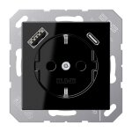 Jung A1520-15CASW SCHUKOsteckdose m.USB Typ AC