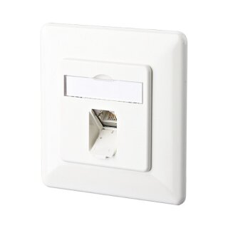 METZ CONNECT Anschlussdose ISO/IEC Cat.6A E-DAT 1 Port UP reinwei