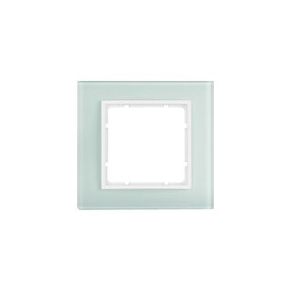 Berker 1011 69 09 Glasrahmen 1-fach polarweiß B.7 GLAS