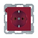 Berker 47438912 SCHUKO-Steckdose S.1/B.3/B.7 Glas rot, g...