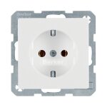 Berker 41436089 SCHUKO-Steckdose polarweiss samt