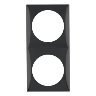 Berker 918262510 Rahmen 2fach Integro Flow schwarz, glänzend