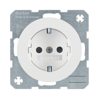 Berker 47232089 Steckdose SCHUKO R.1/R.3 polarweiß, glänzend