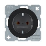 Berker 47432045 Steckdose SCHUKO R.1/R.3 schwarz,...