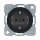Berker 47432045 Steckdose SCHUKO R.1/R.3 schwarz, glänzend