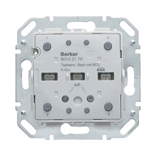 Berker 80142170 Tastsensor-Modul 2fach mit integriertem Busankoppler KNX K.1