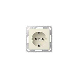 Gira 446601 SCHUKO-Steckdose uP ohne Bef.-Krallen System 55 cw glänz.