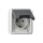 Gira 445035 SCHUKO-Steckdose Klappdeckel+BSF (OT) WG AP IP44 Grau