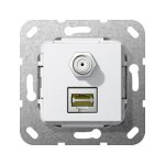 GIRA 569703 MJ RJ45 Cat 6A 10 GB,SAT F Gender Ch.Einsatz...