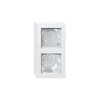 GIRA 106229 AP-Gehäuse 2f + Rahmen Gira E2 Reinweiß