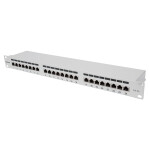 INTELLINET 24-Port Cat6a Patchpanel geschirmt 24 Ports...