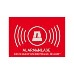 ABUS Warnaufkleber Alarm -D- AU1322 148x105mm AU1322