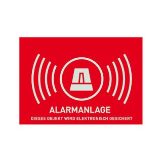ABUS Warnaufkleber Alarm -D- AU1323 74x52,5mm AU1323