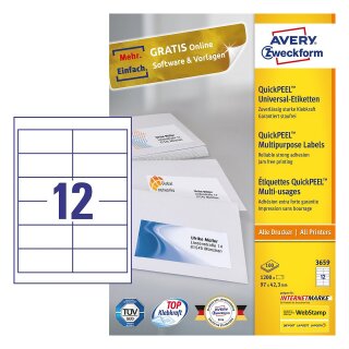 AVERY Zweckform Universal-Etiketten 3659