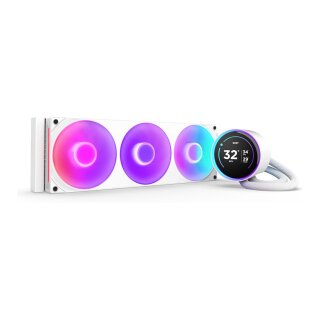 K NZXT KRAKEN Elite V2 360 RGB Wakü Display White RL-KR36E-W2