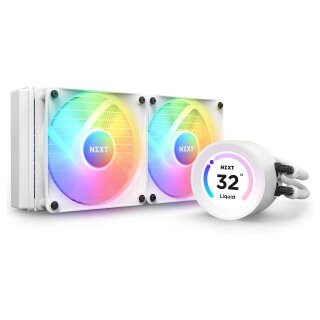 K NZXT KRAKEN Elite 240 RGB Wakü Display White RL-KR24E-W1