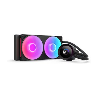 K NZXT KRAKEN Plus V2 240 RGB Display WaKü Black RL-KR240-B2