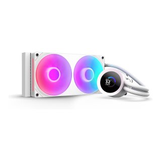K NZXT KRAKEN Plus V2 240 RGB Display WaKü White RL-KR240-W2