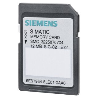 Siemens Memory Card 6ES7954-8LE04-0AA0 f.S7-1x00 CPU/SINAMICS,3 3V Flash 12MB