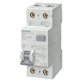 Siemens FI-LS Schalter 5SU13566KK16 B 2x16A-0,03A 6kA