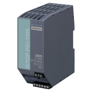 Siemens 6EP13332BA20 SITOP PSU100S 24V/ 5A gerege. Stromvers. Eing. 120V/230VAC