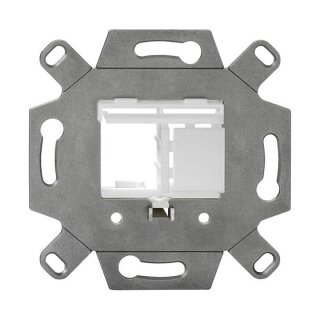 Rutenbeck Modulträger, UP, für 1-2 Module für TAE-Abdeckungen, reinweiß, Keystone, KMK-MA Up rw