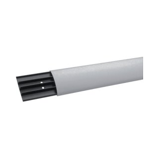 Hager Aufbodenkanal SL1807507030 m.4Kammern PVC 18x75mm steingrau