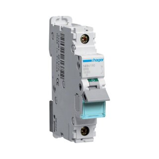 Hager Leitungsschutzschalter NBN116 1polig 10kA/15kA B-16A 1M