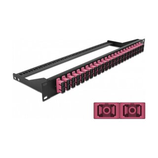Delock 19? LWL Patchpanel 24 Port SC Duplex violett