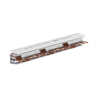 Hager Phasenschiene 3polig KDN363N Gabelanschluss 10qmm 63A 9 Module