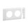 Hager Blende 2fach Steckdose GB080209016 hfr ABS OT80mm anreihbar verkehrswei