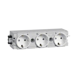 Hager Steckdose 3fach m.Wago GS30009016 C-Profil verkehrswei