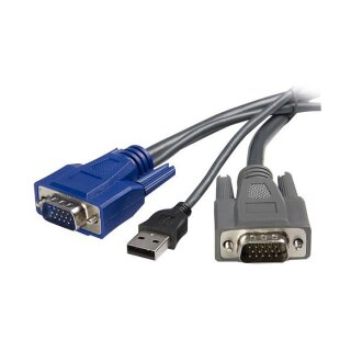 StarTech 6 ft Ultra-Thin USB VGA 2-in-1 KVM Cable