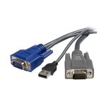 StarTech 6 ft Ultra-Thin USB VGA 2-in-1 KVM Cable