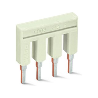 WAGO 2002-404 Brcker,4-fach,isoliert,lichtgrau