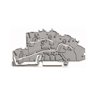 WAGO 2003-7642 Installationsetagen- klemme,L/L,Push-in CAGE CLAMP ,grau