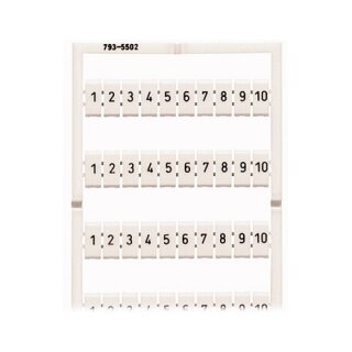 WAGO 793-5502 WMB-Beschriftungskarte, als Karte, bedruckt,wei