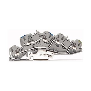 WAGO 2005-7646 Installationsetagen- klemme,N/L/PE,Push-in CAGE CLAMP ,grau
